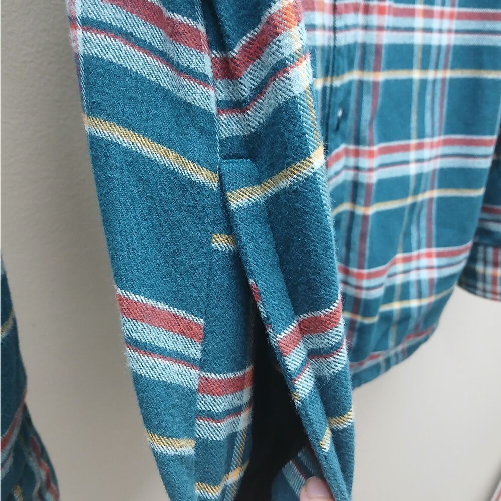 L.L. Bean Traditional Fit Fleece-Lined Flannel Plaid Shirt Jacket Shacket Small - Picture 6 of 8